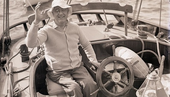 Рузвельт на борту яхты Amberjack II. 1933 г.