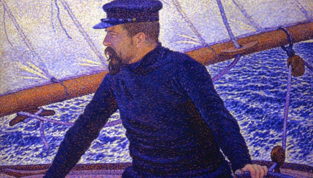 Тео ван Риссельберг. Поль Синьяк в образе яхтсмена. 1896 г.