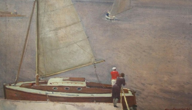 Г. Нисский. На Пестовском плесе. 1947 г.