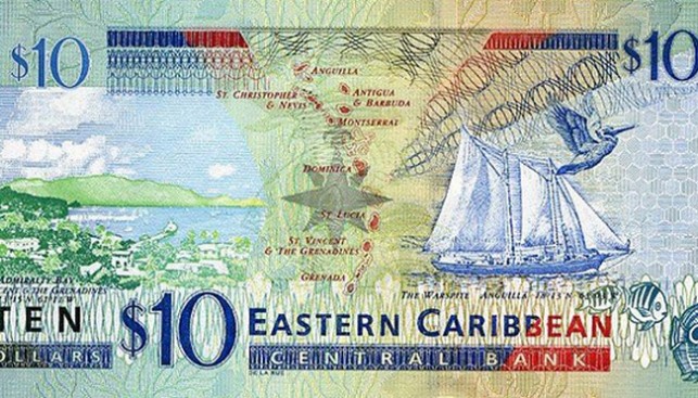 Восточные Карибы, $10