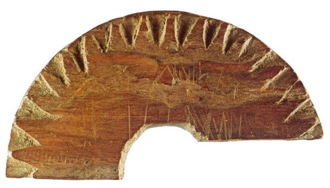 Фрагмент навигационного диска (Уунаторк, Uunartoq) эпохи викингов